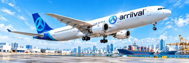 ARRIIVAL cargo aircraft taking off